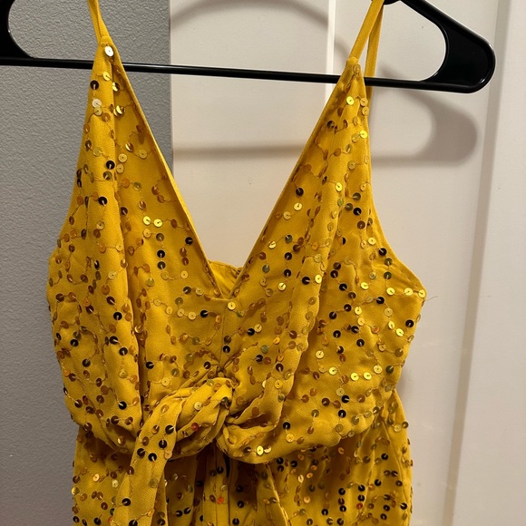 ASOS DESIGN Petite strappy scatter sequin embellished wrap maxi dress - Picture 3 of 6